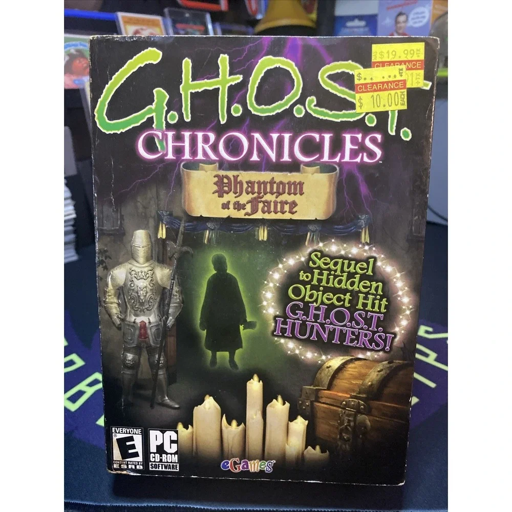 G.H.O.S.T. Chronicles: Phantom at the Faire (PC, 2009) Sticker Sealed
